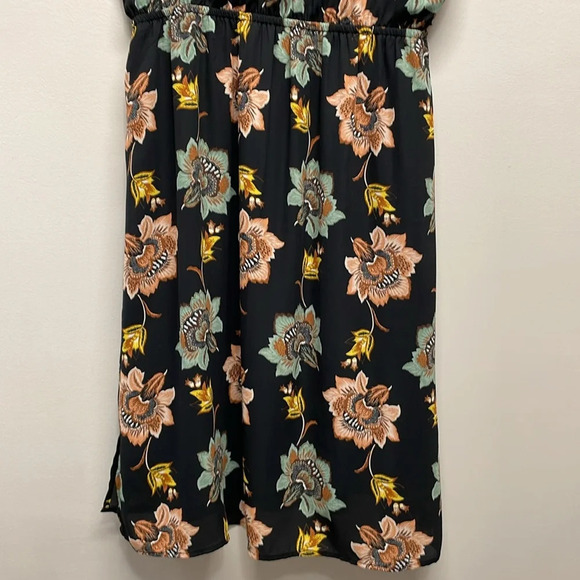 NWOT DR2 by Daniel Rainn Black Floral Sleeveless V-Neck Dress S - Picture 7 of 16